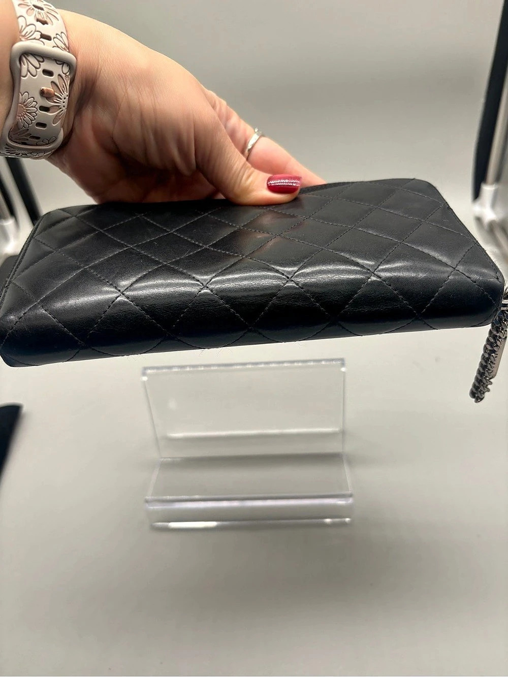 Chanel Cambon Ligne Zip Around Organizer Wallet Black - Picture 7 of 17
